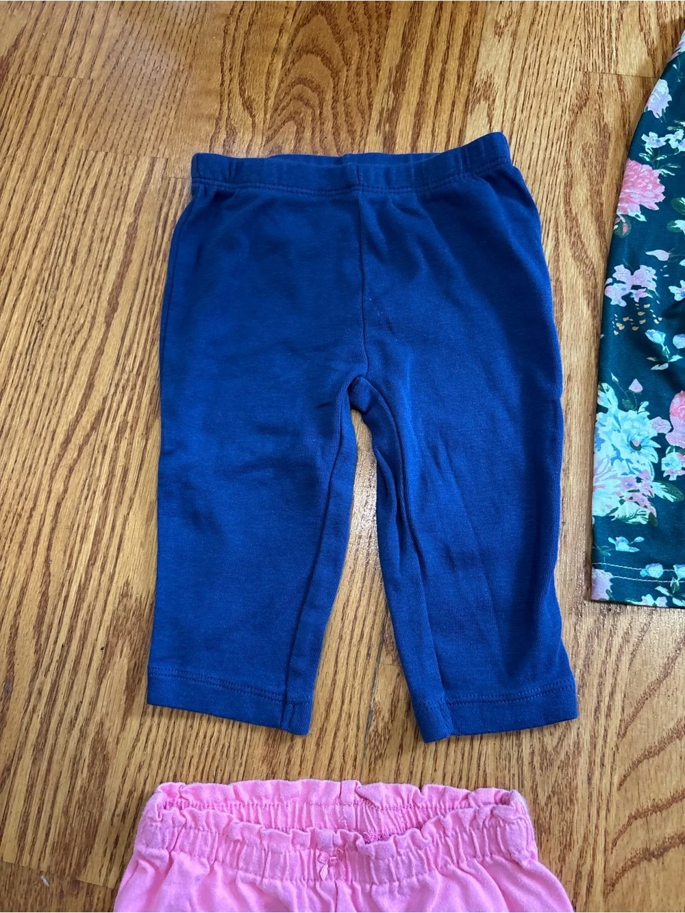 6 month baby girl pants bundle set of five floral pink navy grey